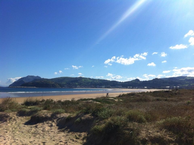  Laredo beach on a sunny day 
